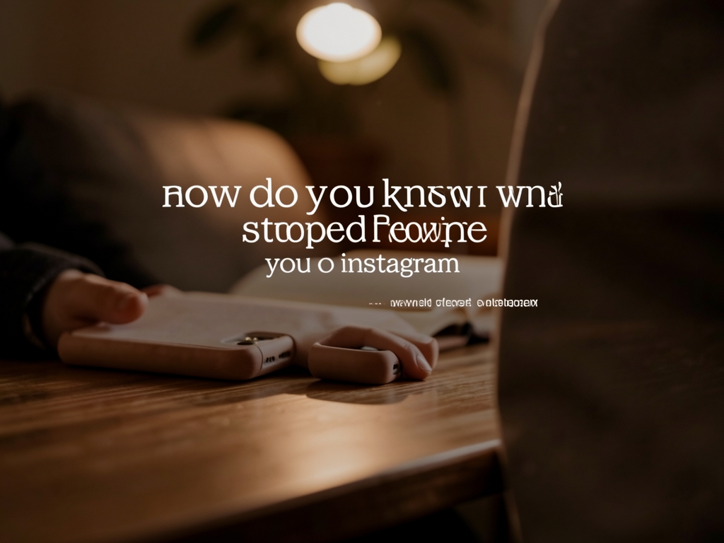 how do you know who stopped following you on instagram